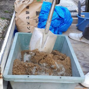 コンクリート練り混ぜ作業