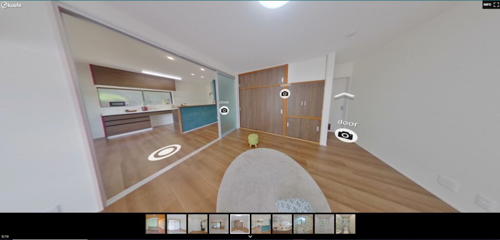 360°VR施工例のルームツアーのリビング