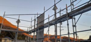 クサビ緊結式足場の写真